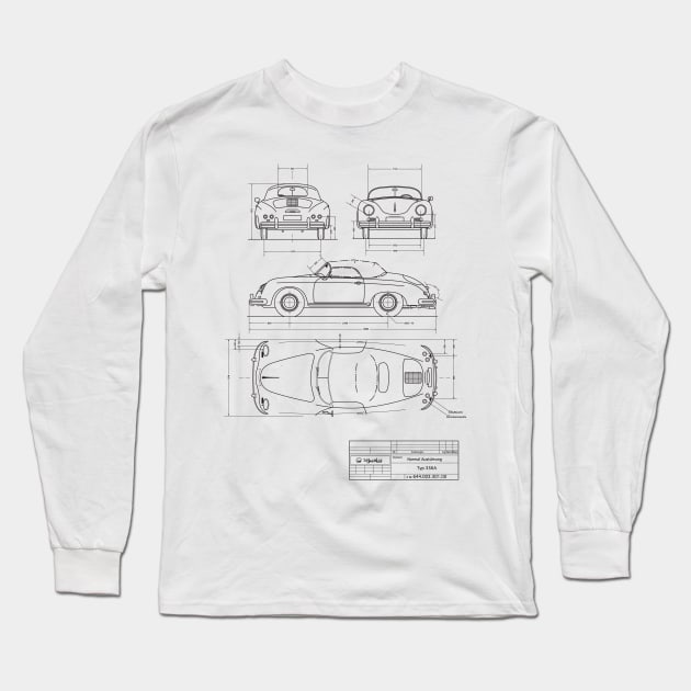 Blueprint Long Sleeve T-Shirt by icemanmsc